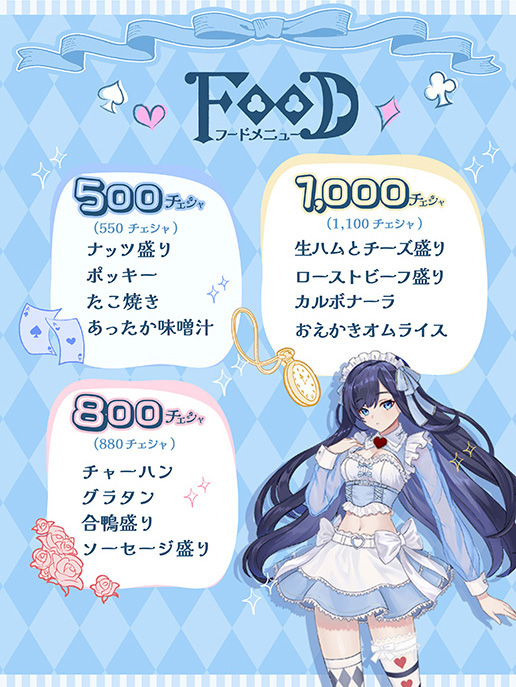 メニュー・料金システム | Alice × Alice